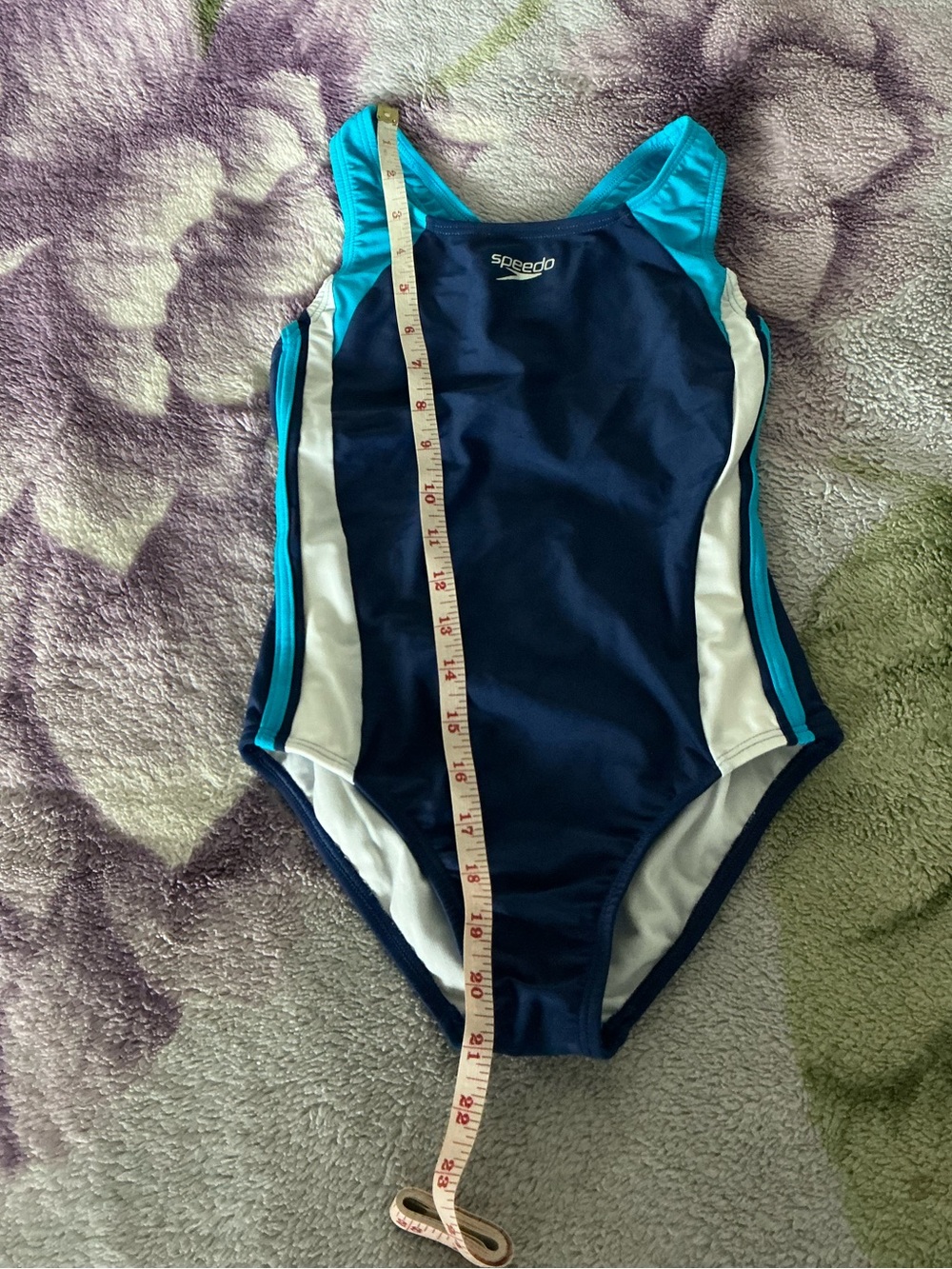 Speedo Girls Solid Infinity Splice One Piece - Picture 12 of 12